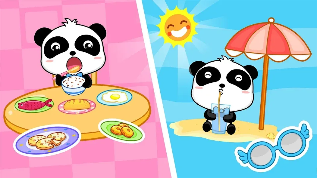 Взломанная Baby Panda's Daily Life  [МОД Mega Pack] — последняя версия apk на Андроид screen 2