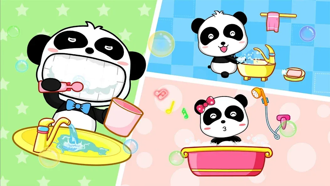 Взломанная Baby Panda's Daily Life  [МОД Mega Pack] — последняя версия apk на Андроид screen 4