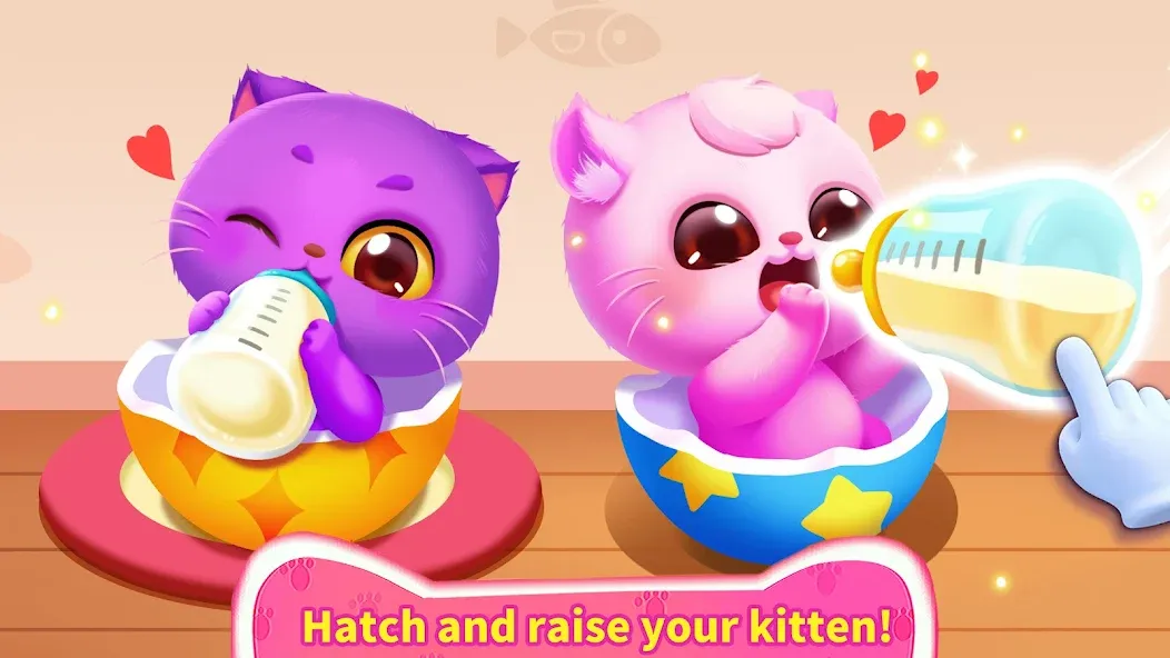 Взломанная Little Panda's Cat Game  [МОД Все открыто] — стабильная версия apk на Андроид screen 2