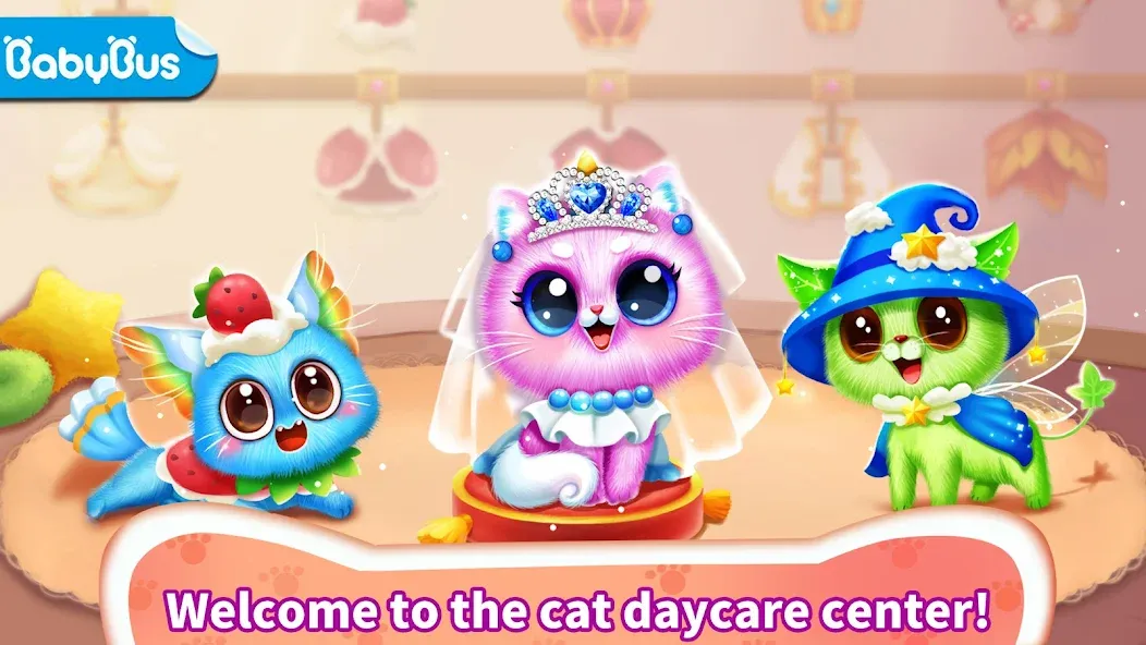 Скачать взломанную Little Panda: Baby Cat Daycare  [МОД Бесконечные монеты] — полная версия apk на Андроид screen 1