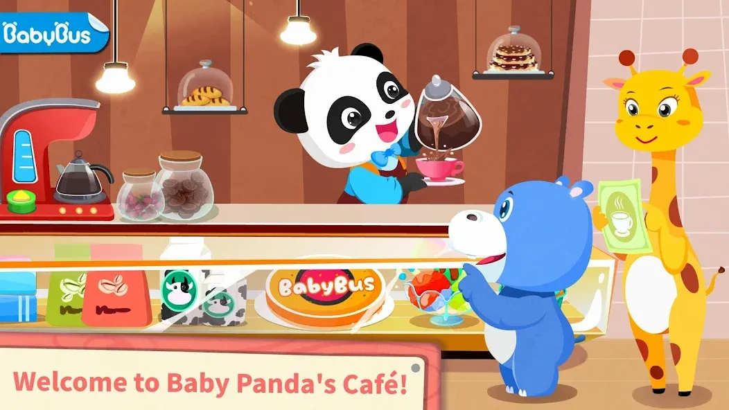 Скачать взломанную Baby Panda’s Summer: Café  [МОД Menu] — полная версия apk на Андроид screen 1