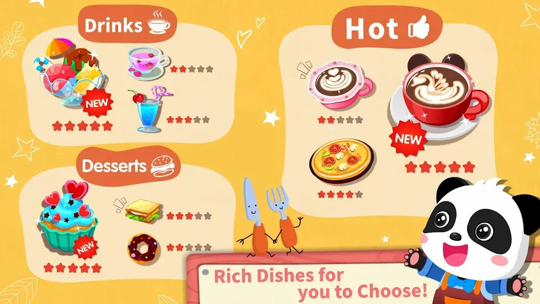 Скачать взломанную Baby Panda’s Summer: Café  [МОД Menu] — полная версия apk на Андроид screen 5