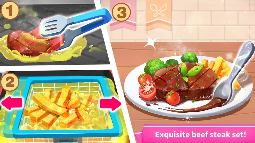 Скачать взлом Little Panda's World Recipes  [МОД Много денег] — полная версия apk на Андроид screen 2