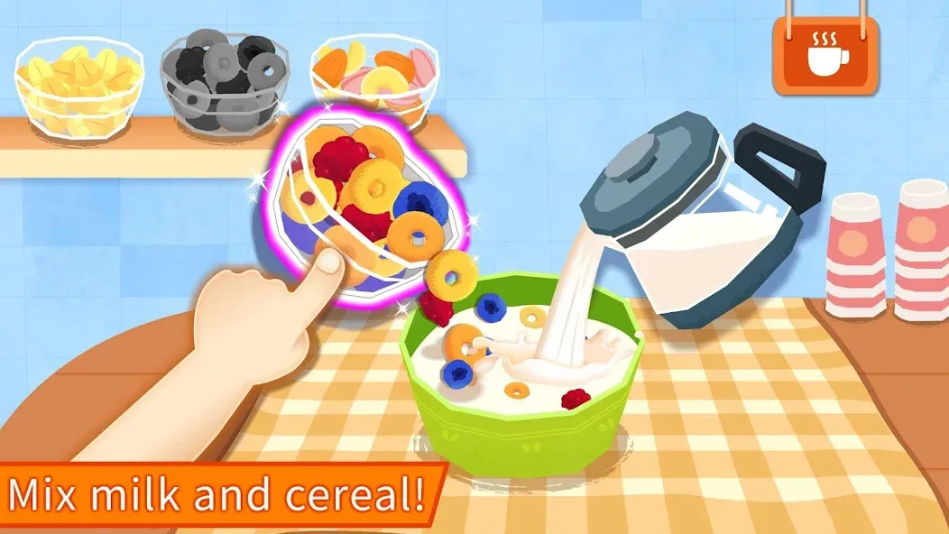 Скачать взломанную Baby Panda's Breakfast Cooking  [МОД Бесконечные монеты] — стабильная версия apk на Андроид screen 2