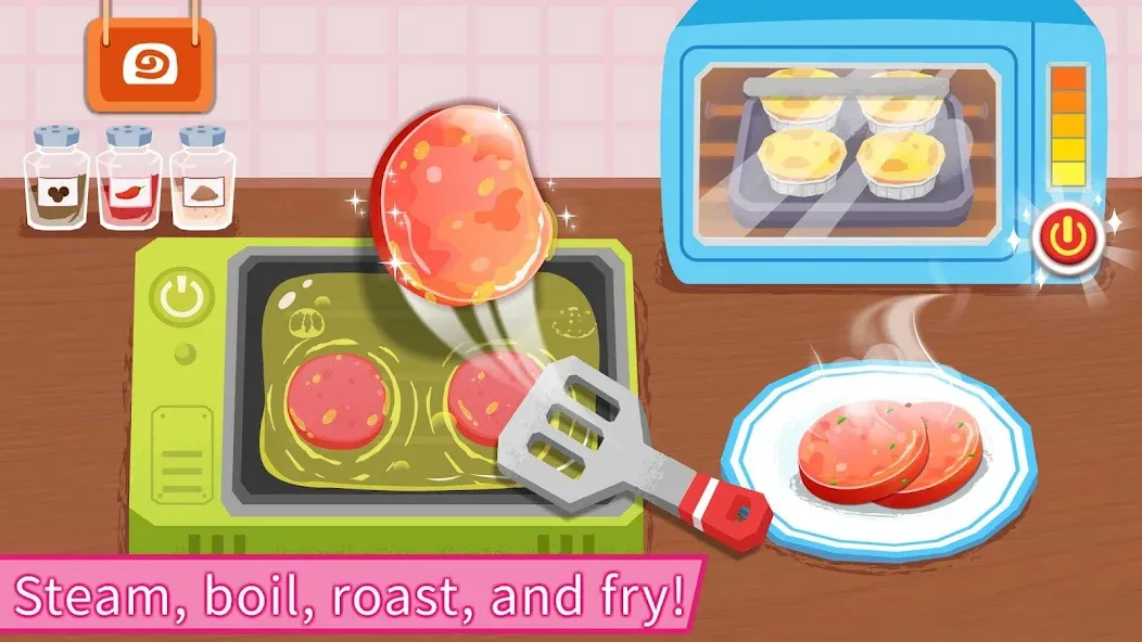 Скачать взломанную Baby Panda's Breakfast Cooking  [МОД Бесконечные монеты] — стабильная версия apk на Андроид screen 3