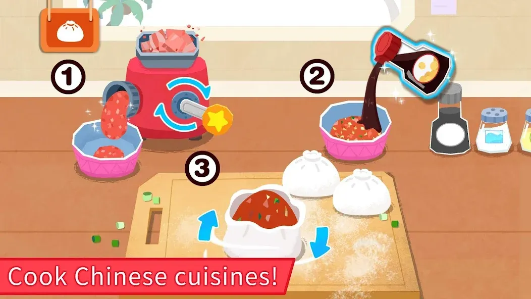 Скачать взломанную Baby Panda's Breakfast Cooking  [МОД Бесконечные монеты] — стабильная версия apk на Андроид screen 4