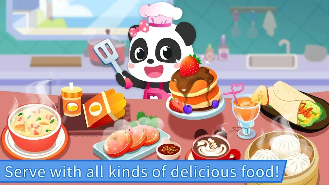 Скачать взломанную Baby Panda's Breakfast Cooking  [МОД Бесконечные монеты] — стабильная версия apk на Андроид screen 5