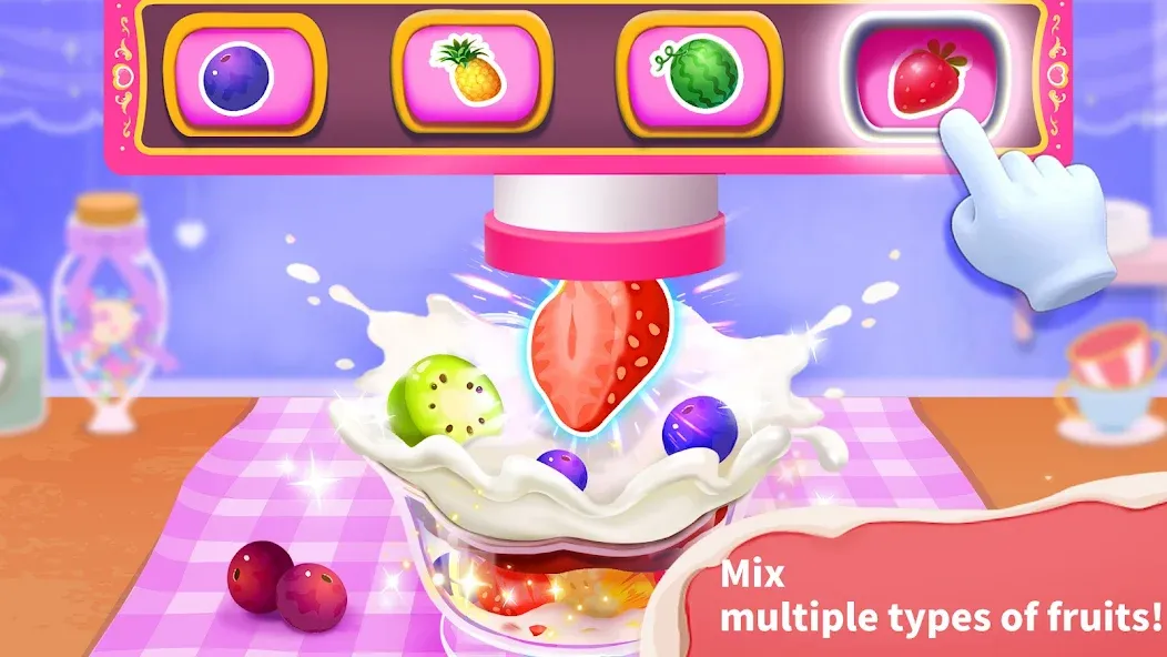 Скачать взломанную Baby Panda’s Ice Cream Shop  [МОД Много монет] — последняя версия apk на Андроид screen 3