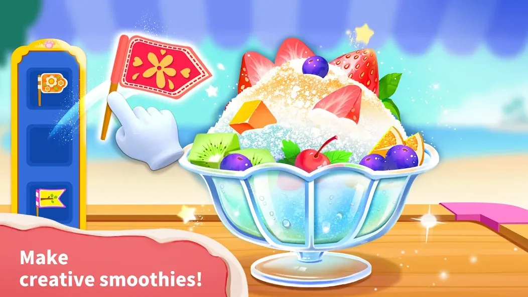 Скачать взломанную Baby Panda’s Ice Cream Shop  [МОД Много монет] — последняя версия apk на Андроид screen 4