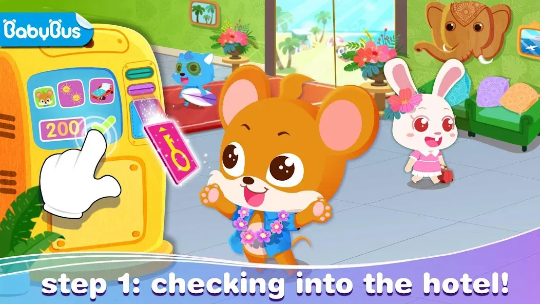 Взломанная Baby Panda’s Summer: Vacation  [МОД Unlimited Money] — полная версия apk на Андроид screen 1