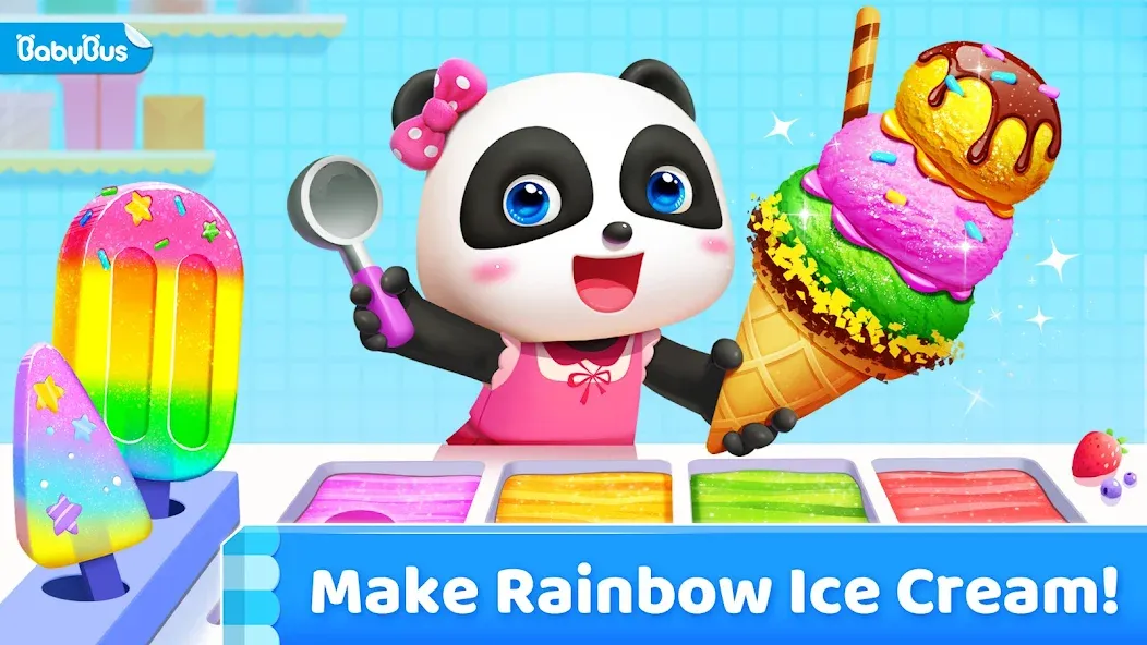 Взлом Little Panda's Ice Cream Games  [МОД Бесконечные деньги] — стабильная версия apk на Андроид screen 1