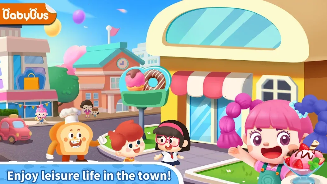 Скачать взломанную Little Panda's Town: Street  [МОД Mega Pack] — полная версия apk на Андроид screen 1