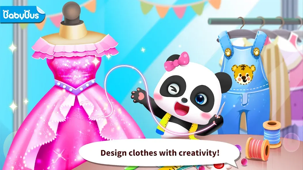 Скачать взломанную Baby Panda's Fashion Dress Up  [МОД Бесконечные монеты] — стабильная версия apk на Андроид screen 2