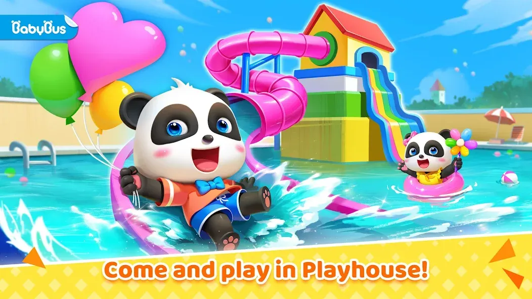 Скачать взломанную Baby Panda's House Games  [МОД Menu] — стабильная версия apk на Андроид screen 1