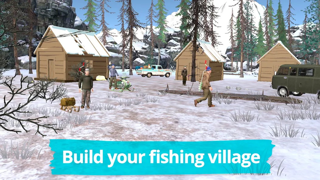 Взломанная Fishing in the Winter. Lakes.  [МОД Меню] — последняя версия apk на Андроид screen 2