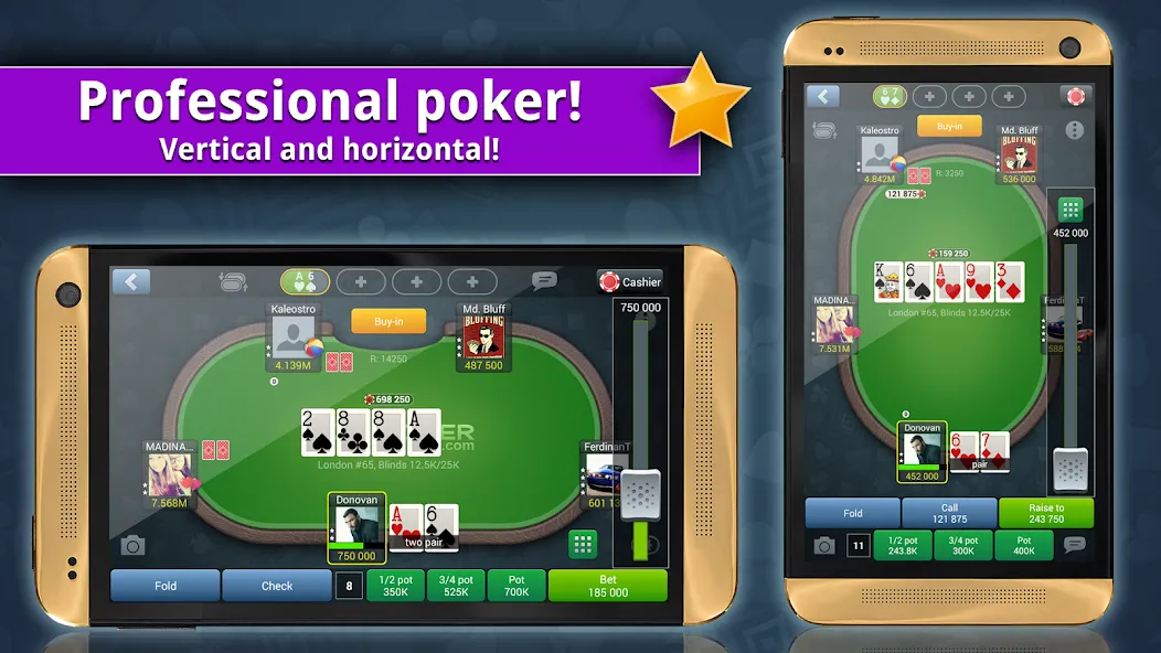 Взломанная Jag Poker HD (Яг Покер ХД)  [МОД Menu] — последняя версия apk на Андроид screen 1