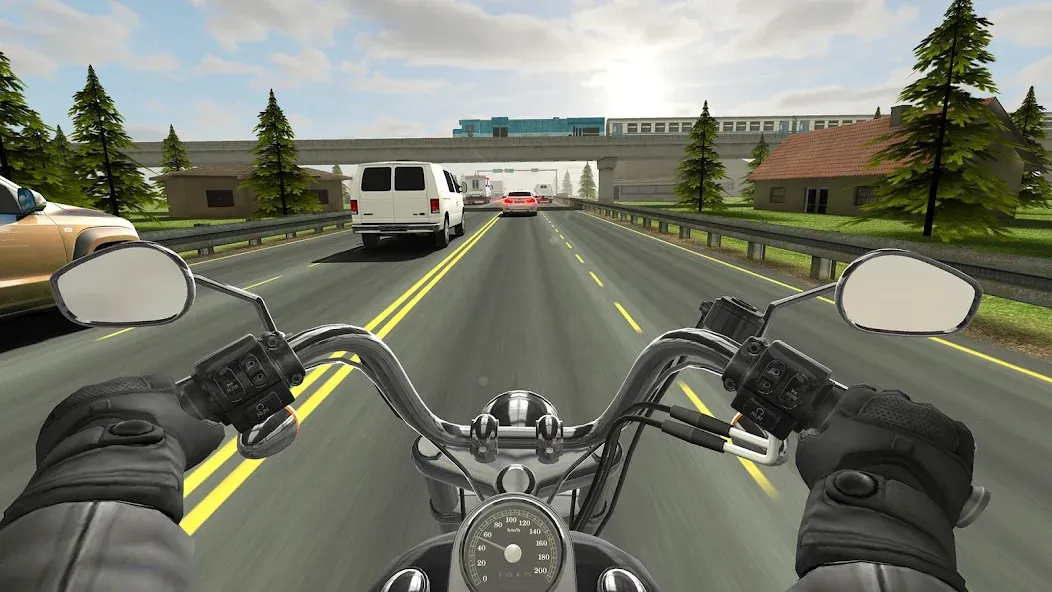 Взломанная Traffic Rider (Трафик Райдер)  [МОД Unlimited Money] — полная версия apk на Андроид screen 1