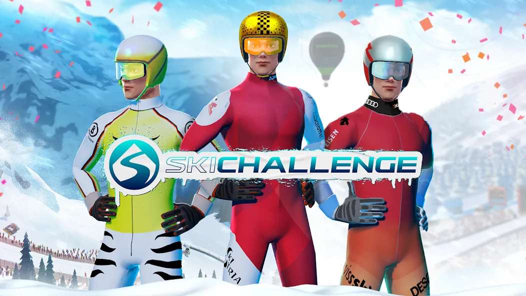 Взломанная Ski Challenge (Ски Челлендж)  [МОД Mega Pack] — полная версия apk на Андроид screen 1