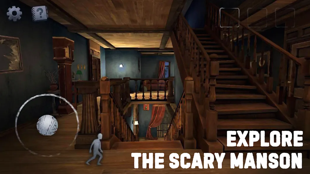 Скачать взломанную Scary Mansion: Horror Game 3D  [МОД Бесконечные деньги] — стабильная версия apk на Андроид screen 2