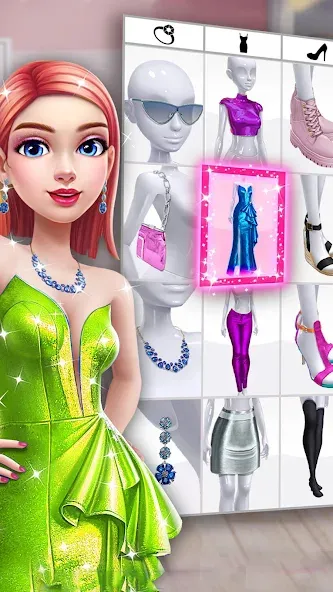 Скачать взлом Fashion Makeover Stylist Game  [МОД Unlocked] — последняя версия apk на Андроид screen 1