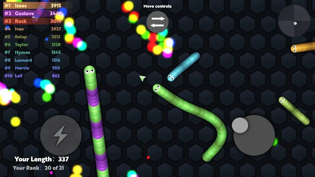 Взлом Slide.io — Hungry Snake Game  [МОД Unlimited Money] — стабильная версия apk на Андроид screen 1