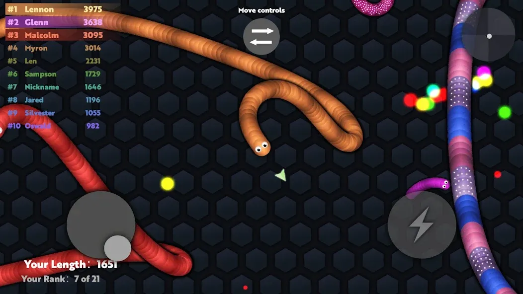 Взлом Slide.io — Hungry Snake Game  [МОД Unlimited Money] — стабильная версия apk на Андроид screen 5