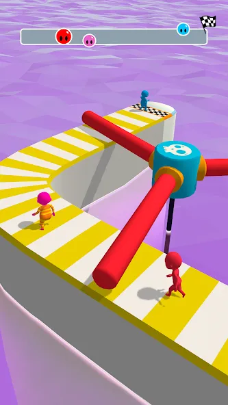 Скачать взломанную Fun Race 3D — Run and Parkour (Фан Рэйс 3Д)  [МОД Menu] — стабильная версия apk на Андроид screen 1