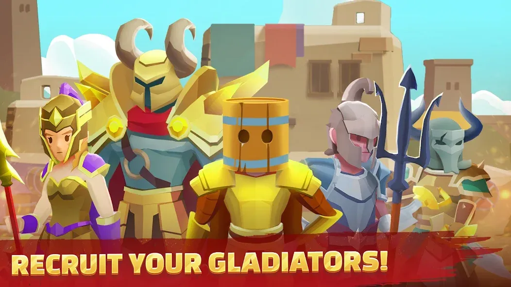 Скачать взломанную Gladiators Arena: Idle Tycoon (Гладиаторская арена)  [МОД Меню] — полная версия apk на Андроид screen 5