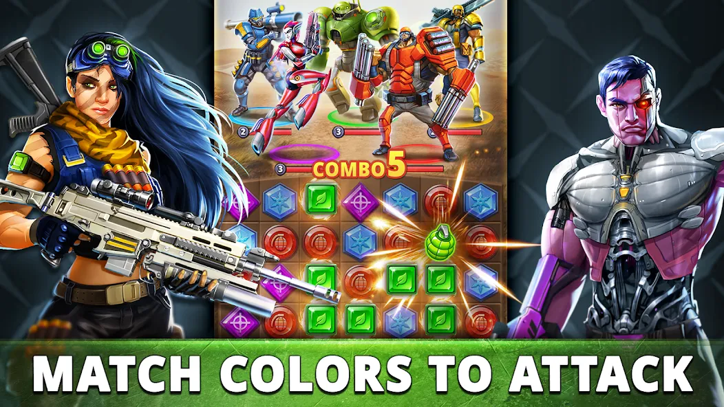 Взлом Puzzle Combat: Match-3 RPG (Пазл Комбат)  [МОД Бесконечные деньги] — полная версия apk на Андроид screen 4