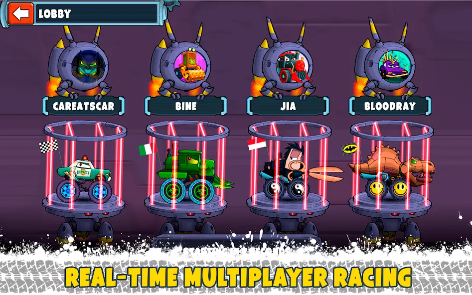 Взломанная Car Eats Car Multiplayer Race (Кар Итс Кар)  [МОД Unlimited Money] — последняя версия apk на Андроид screen 2