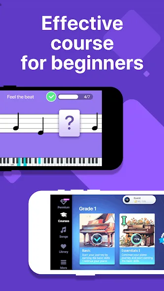 Взлом Simpia: Learn Piano Fast (Симпиа)  [МОД Все открыто] — стабильная версия apk на Андроид screen 2