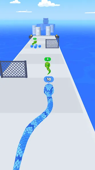 Взломанная Snake Run Race・3D Running Game (Снейк Ран Рейс)  [МОД Много монет] — стабильная версия apk на Андроид screen 1