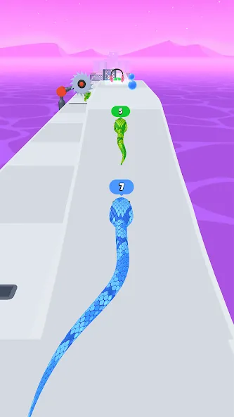 Взломанная Snake Run Race・3D Running Game (Снейк Ран Рейс)  [МОД Много монет] — стабильная версия apk на Андроид screen 5