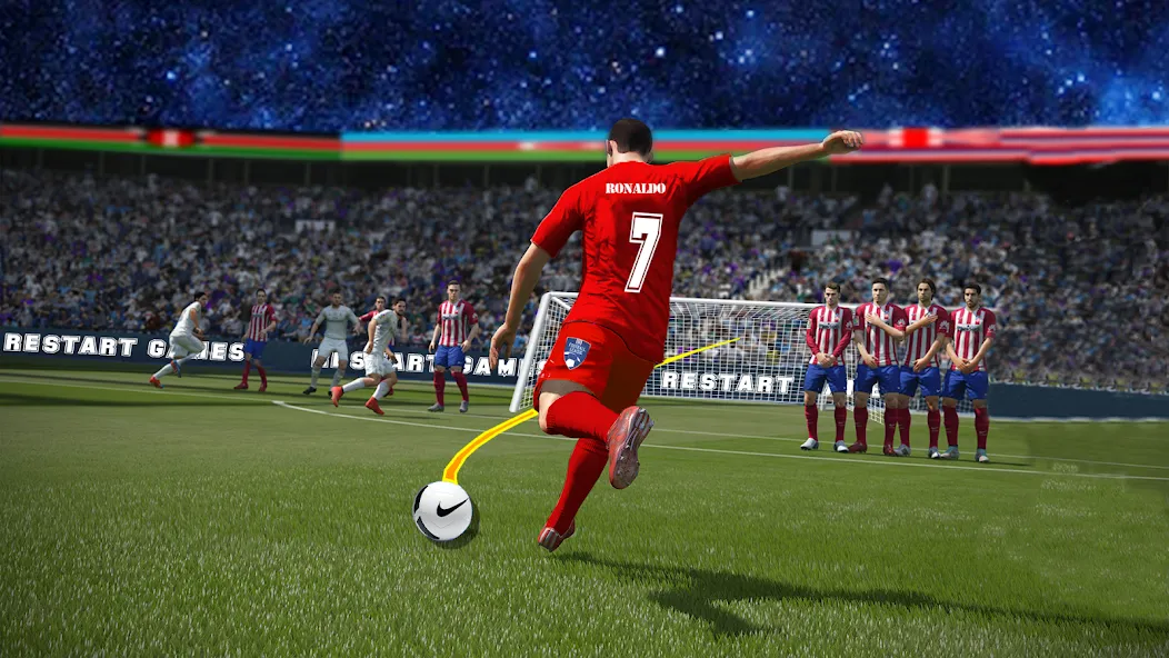 Скачать взлом Soccer Kick Football Champion  [МОД Много денег] — последняя версия apk на Андроид screen 2