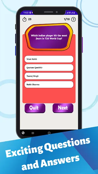 Скачать взлом Cricket Quiz Game (Крикет Викторина Т20)  [МОД Unlimited Money] — стабильная версия apk на Андроид screen 4