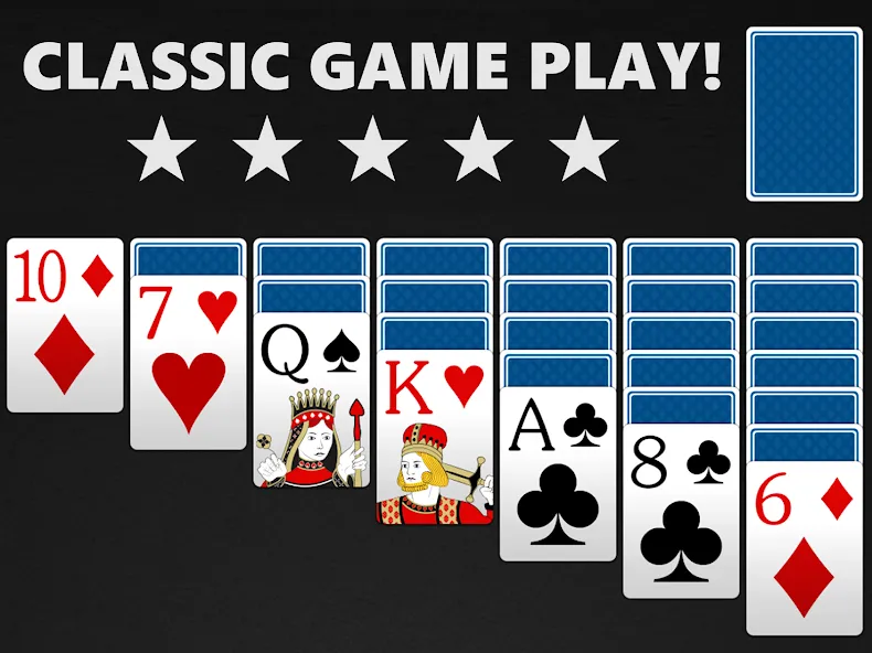 Скачать взломанную Solitaire — Classic Card Games (Солитер)  [МОД Unlimited Money] — полная версия apk на Андроид screen 1