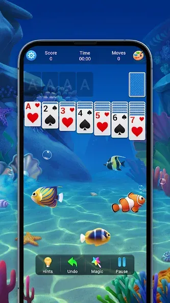 Скачать взлом Solitaire, Klondike Card Games  [МОД Много монет] — последняя версия apk на Андроид screen 1