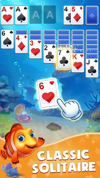 Скачать взлом Solitaire: Fish Master (Солитер)  [МОД Unlimited Money] — полная версия apk на Андроид screen 1