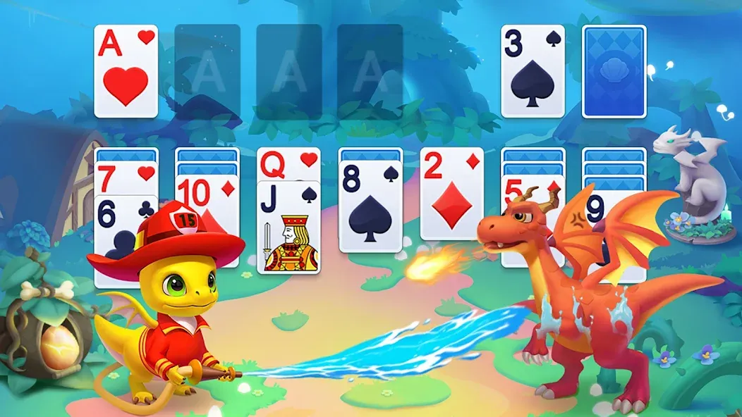 Скачать взлом Solitaire Dragons  [МОД Все открыто] — полная версия apk на Андроид screen 2