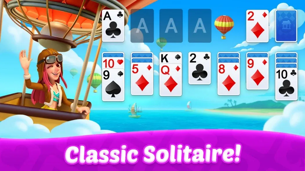 Скачать взлом Solitaire: Card Games  [МОД Mega Pack] — полная версия apk на Андроид screen 2