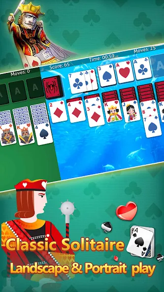 Скачать взломанную klondike solitaire :card shark  [МОД Unlocked] — стабильная версия apk на Андроид screen 2