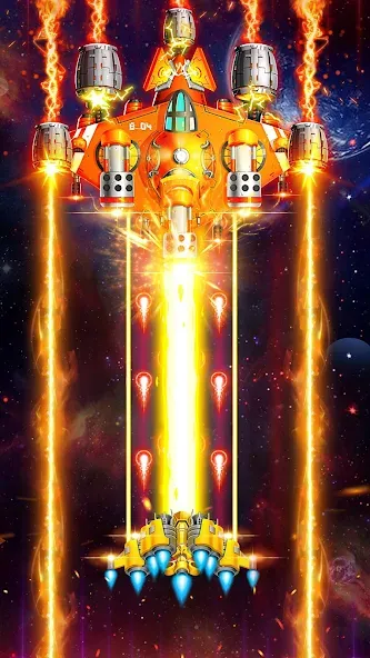 Скачать взлом Space Shooter: Galaxy Attack (Спейс шутер)  [МОД Бесконечные монеты] — стабильная версия apk на Андроид screen 1