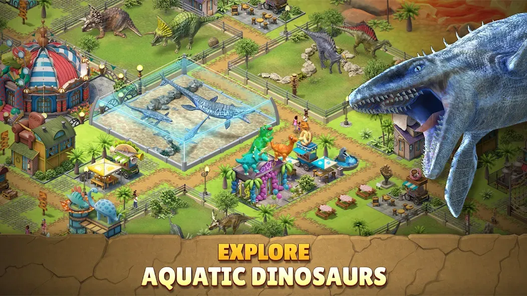 Взломанная Jurassic Dinosaur: Dino Game (Динозавры юрского периода)  [МОД Много монет] — последняя версия apk на Андроид screen 3