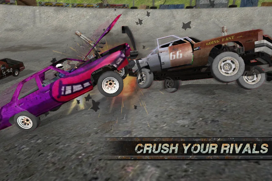 Скачать взлом Demolition Derby: Crash Racing (Демолиция Дерби)  [МОД Бесконечные деньги] — полная версия apk на Андроид screen 3