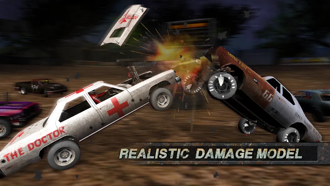 Скачать взлом Demolition Derby: Crash Racing (Демолиция Дерби)  [МОД Бесконечные деньги] — полная версия apk на Андроид screen 5