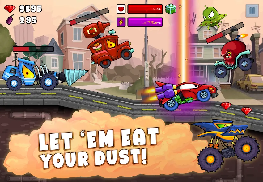 Скачать взлом Car Eats Car 2 — Racing Game (Кар Еатс Кар 2)  [МОД Unlocked] — полная версия apk на Андроид screen 3