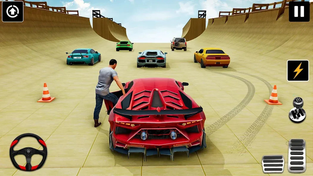 Скачать взлом GT Car Stunt : Ramp Car Stunts (ДжиТи Кар Стант)  [МОД Много монет] — полная версия apk на Андроид screen 5