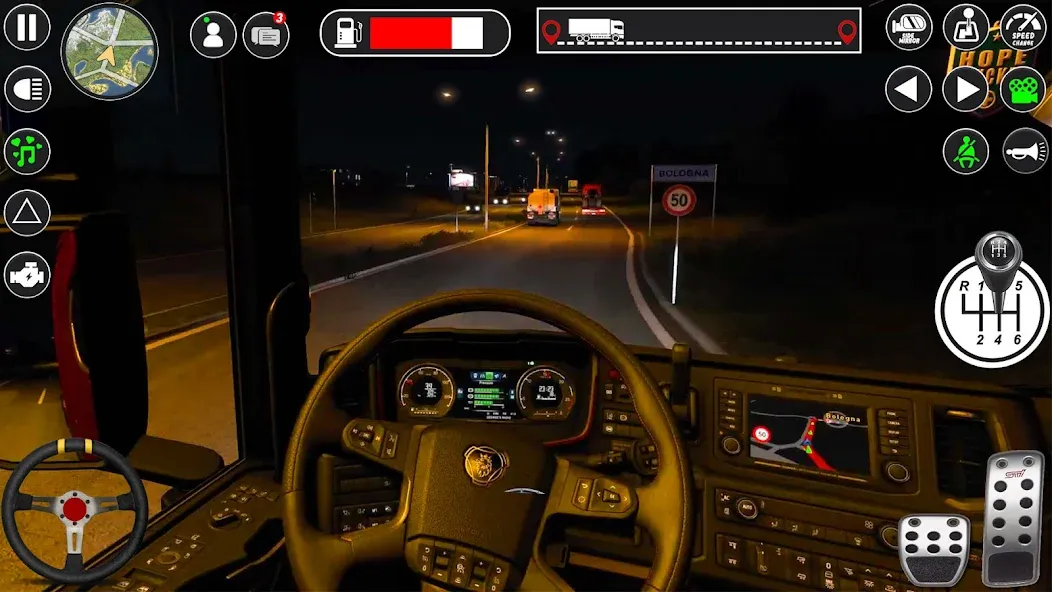 Скачать взломанную Euro Cargo Truck Simulator 3D  [МОД Все открыто] — последняя версия apk на Андроид screen 2