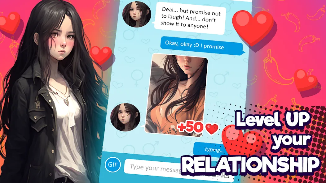 Взлом Anime Girlfriend — AI Chat (Аниме Грлфренд)  [МОД Unlimited Money] — последняя версия apk на Андроид screen 2