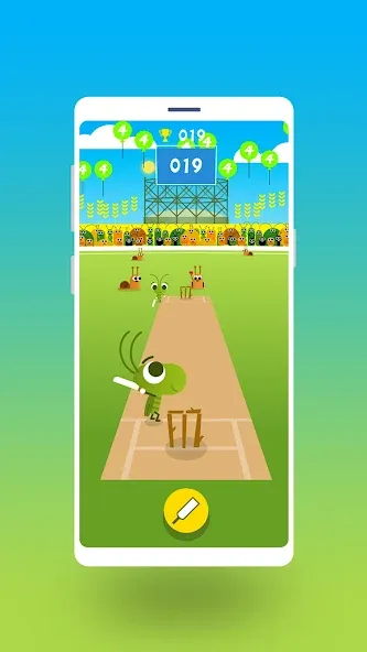 Взломанная Cric Game — Doodle Cricket (Крик Гейм)  [МОД Бесконечные деньги] — стабильная версия apk на Андроид screen 1